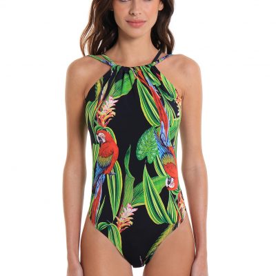 One-Piece Swimsuit Prainha Parrot